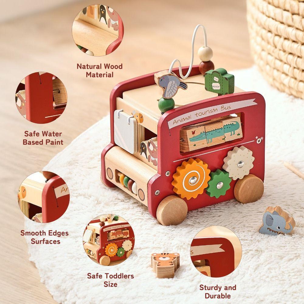 Shape Sorter Wooden Montessori Toys Early Education Musical Instrument Toys Birthday Gifts