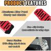 2PCS Non-Slip Car Pedal Covers, Automatic Transmission Gas Pedal Brake Pedal Cover, Aluminum Alloy Pedal Pads for Safe Driving, Car Replacement