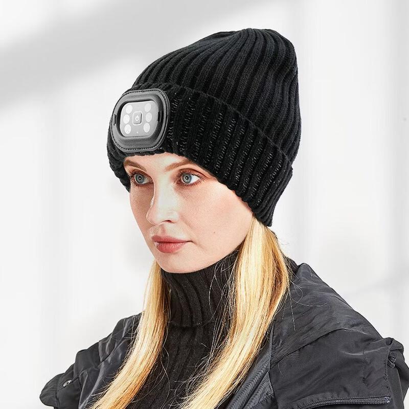 Reflective LED Beanie Headlamp Hat