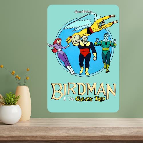Birdman and the Trio Classic TV Show Metal Poster Sign 20x30cm（7.8x11.8inch）