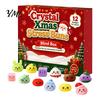 Christmas Surprise Gift Set Advent Calendar with Squeeze Toys, Cute Silicone Dumpling Figures, Countdown Stress Relief Sensory Fidget Toys for