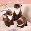 Adorable Sitting And Laying Plush Otter Stuffed Animal Toy Soft Pp Cotton Gift For Kids