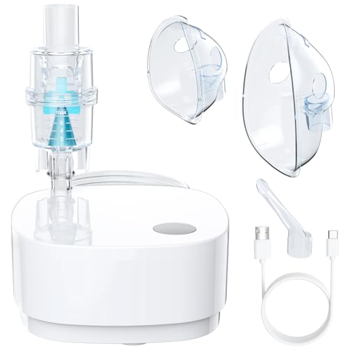 

MEDIKEN ME101 Compressor Nebulizer Inhaler, Fine Mist, Quiet Design, Easy Cleaning, USB-C Powered, Compatible with Common Inhalation Medications, Comp