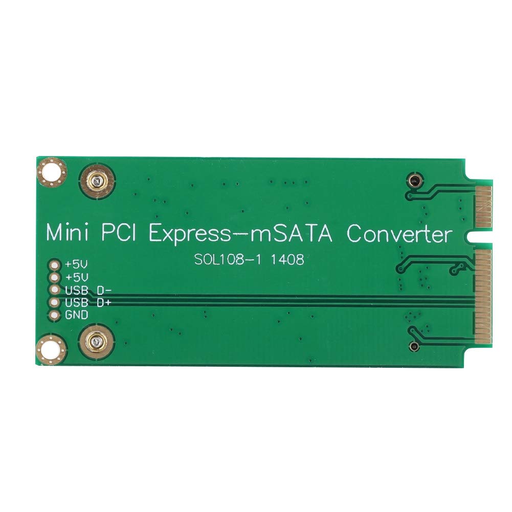 Conversor de Cartão Adaptador para ASUS Mini PCI-e Pinagem SATA, Placa Riser SSD mSATA para SSD Mini PCIE SATA, Suporta SSDs mSATA 30x50mm