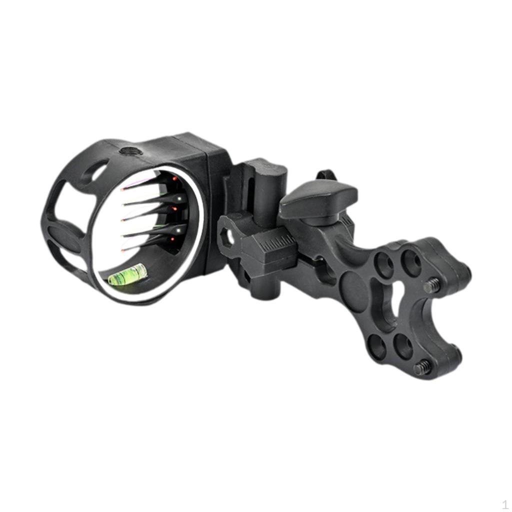 Bow Sight 5 Pin Accessories Equipment Easy Installation Professional Compact Lightweight Composite