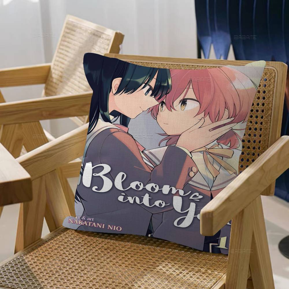 Anime Bloom Into You Pillowcases Home Bedding Decorative Pillow Cover Wedding Super Soft Pillow Case