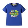 Plants Vs. Zombies Kids' Pure Cotton T-Shirt - Boys and Girls Summer Short Sleeve Loose Breathable Top