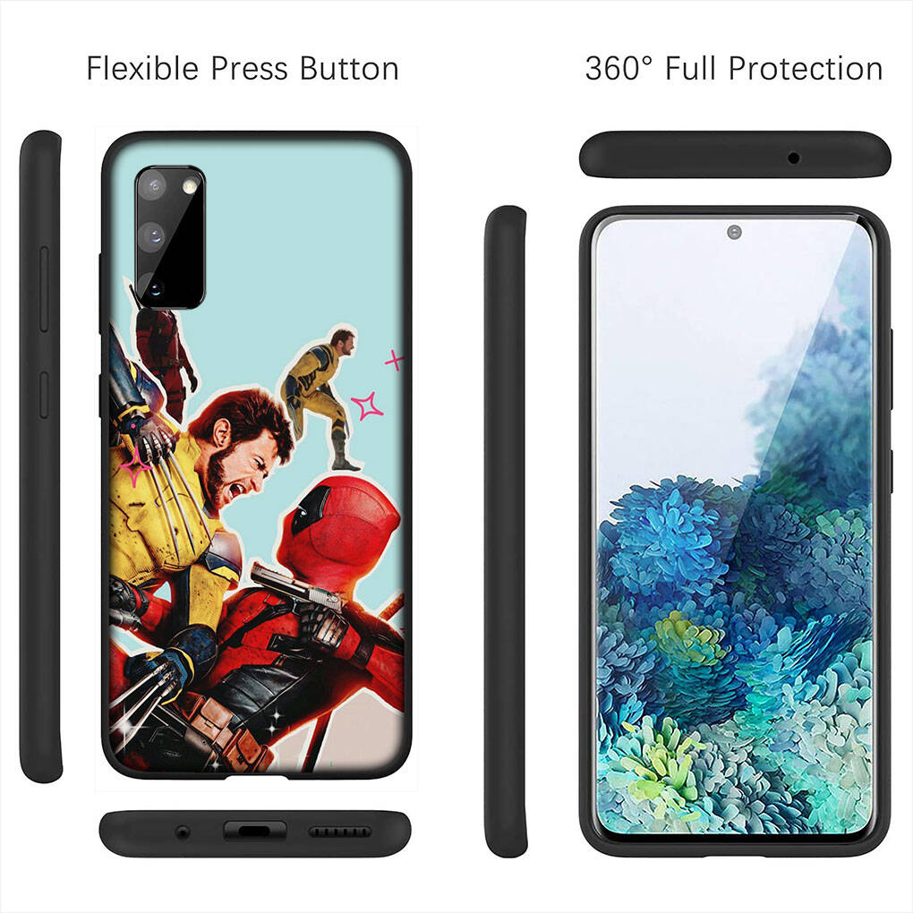 for iPhone 17 16 15 Xiaomi Poco Redmi Note 14 13 12 11 Pro Max Samsung Galaxy S25 S24 S23 OPPO Huawei Wolverine Deadpool Marvel Super Hero Phone Case