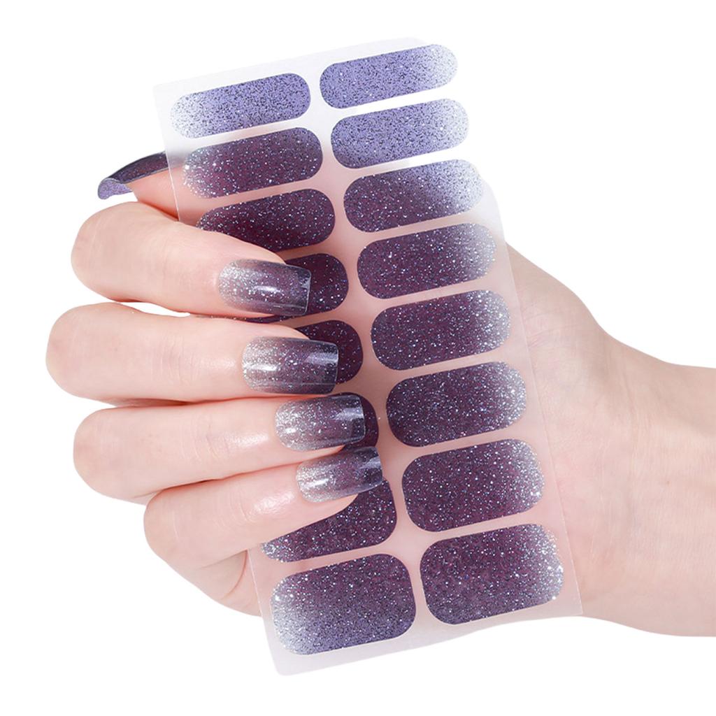 Cats Eye Nails Polish Strips Nail Art Stickers Glittering Gels Nail Strips Gels Nail Wraps Nail Art Decoration