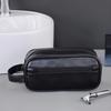 Men's Storage Bag Organizer Travel Business Trip Outdoor Toiletry Bag PU Portable Handheld Cosmetic Bag Large Capacity