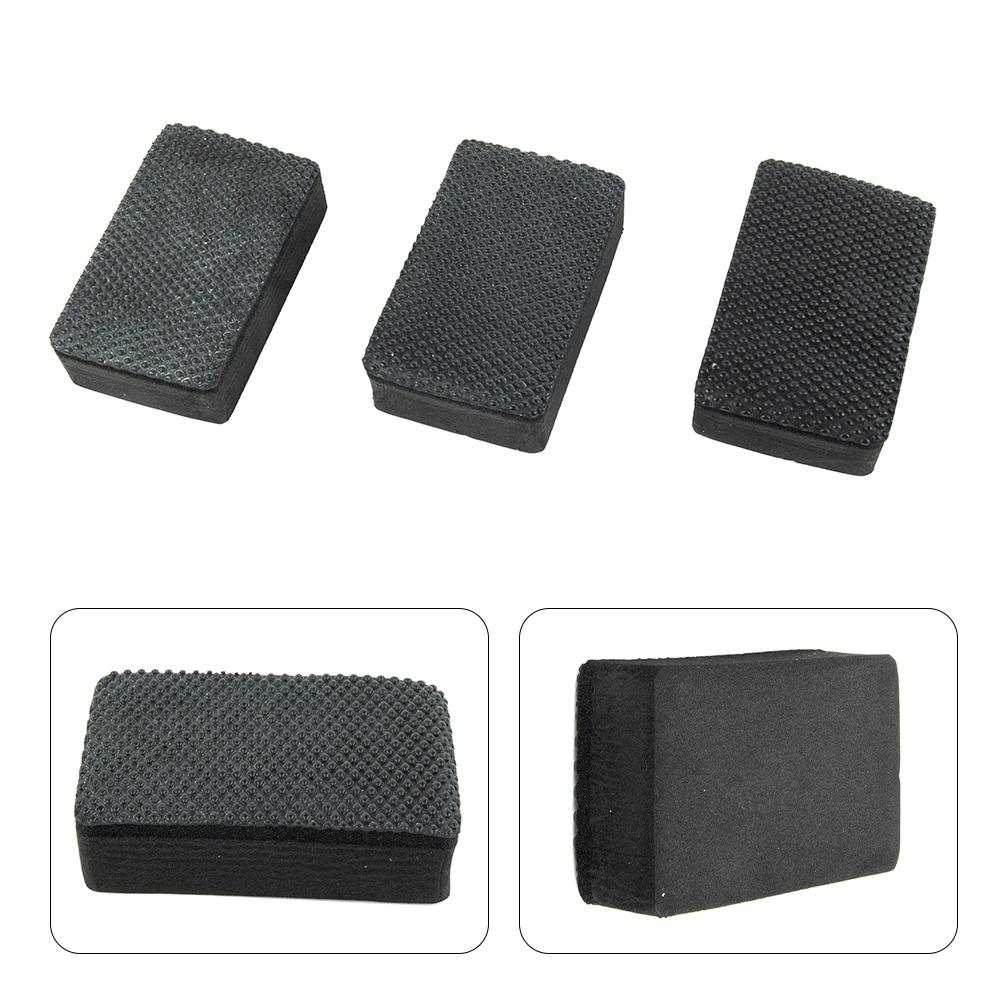 Car Cleaning Wax Polish Pad Wash Mud Car Clay Bar Pad Sponge Block Cleaning Eraser Tools Black Auto Sponge Automotive Care