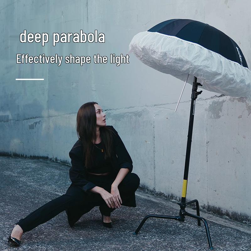 Godox UB Parabolic Reflector Umbrella: Large, Portable, Multifunctional Light for Studio and Outdoor Photography.