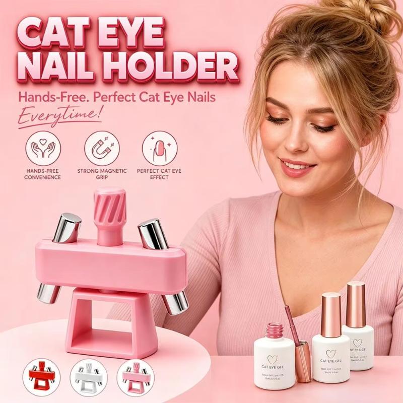 Cat Eye Nail Magnet Tool Adjustable Glass Bead Rustproof Durable Ideal Shiny Effect for Professional Nail Salon Home DIY Manicure