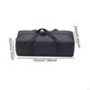 Black Camping Storage Bag with Zipper, Water-resistant, Sports Organizer for Hiking, And
