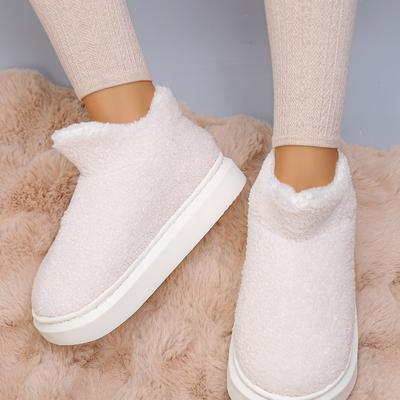 Nouvelles Bottes de Neige Élégantes à Bout Rond à la Mode, Semelle Plateforme en Daim, Hiver, Semelle Souple Résistante à l'Usure, Plus Velours, Chaussures pour Femmes