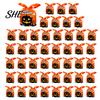 Transparent Cookie Bags with Drawstrings 48 Pcs Halloween Candy Bags, Kids Trick or Treat Goodie Cute Rabbit Small Containers for Party Ear