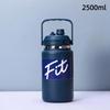 Stainless Steel Insulated Water Jug Food Grade Leak Proof Lid 24H Heat Cold Retention for Picnic Beach Trips