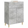 Sideboard Concrete Grey 66 x 34.5 x 90 cm Particleboard
