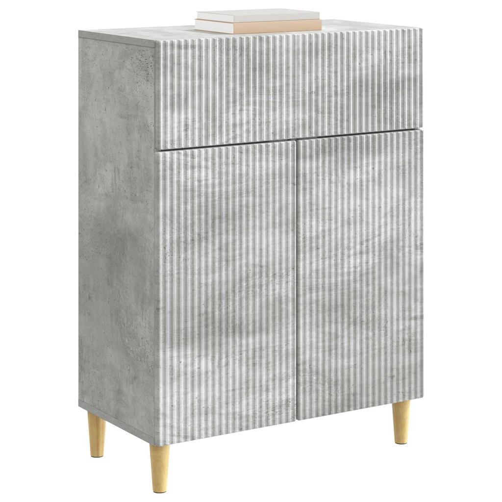 Sideboard Concrete Grey 66 x 34.5 x 90 cm Particleboard