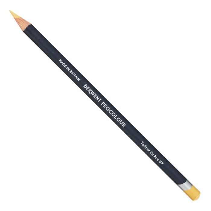 Crayon de couleur - DERWENT - PROCOLOUR - Ocre jaune - 07 - 1 unité - Mixte