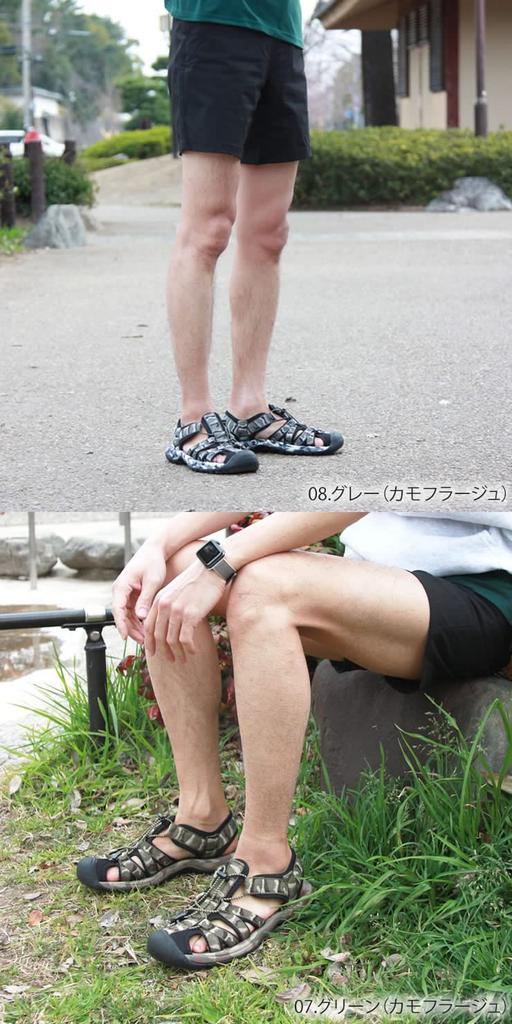 Sports Camping [Radweather] Sandals, Lightweight, Anti-Slip, Shockproof, Men's Shoes, Outdoor, (Black, measurement_26_point_5_centimeters)