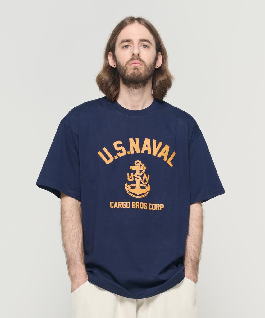 CARGOBROS Usn Marine Short Sleeve T-Shirt (Navy)