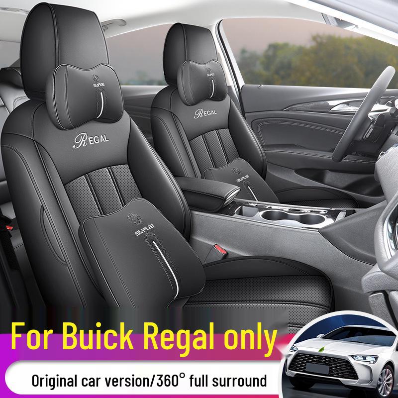 Universal Full Leather Car Seat Cushion for Buick Regal - New Model for All Seasons