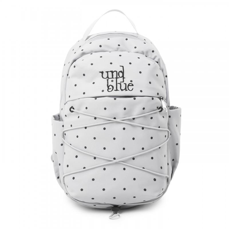 

South Korea Sweet Polka-dot Backpack Female Niche Girl All-matching Light Large-capacity Commuting Outdoor Schoolbag сірий