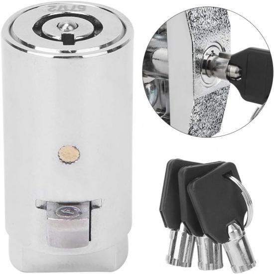 Universal Vending Machine Key Vending Machine Keys,Zinc Alloy Single Opening Key Vending Machine Lock Cylinder with 3Pcs Keys for Automatic Selling