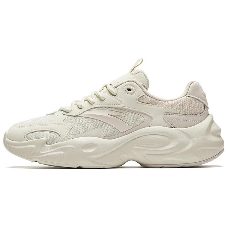 New Anta Anti Slip And Wear Resistant Breathable Low Top Casual Shoes Women's Beige 922518807-4