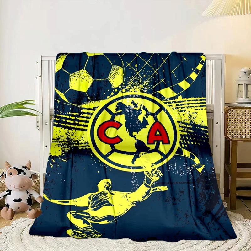 Club America Emblem Portable Blanket/Soft Blanket Bedding Blanket Suitable for Travel Camping Living Rooms Offices Sofas Fan Gifts