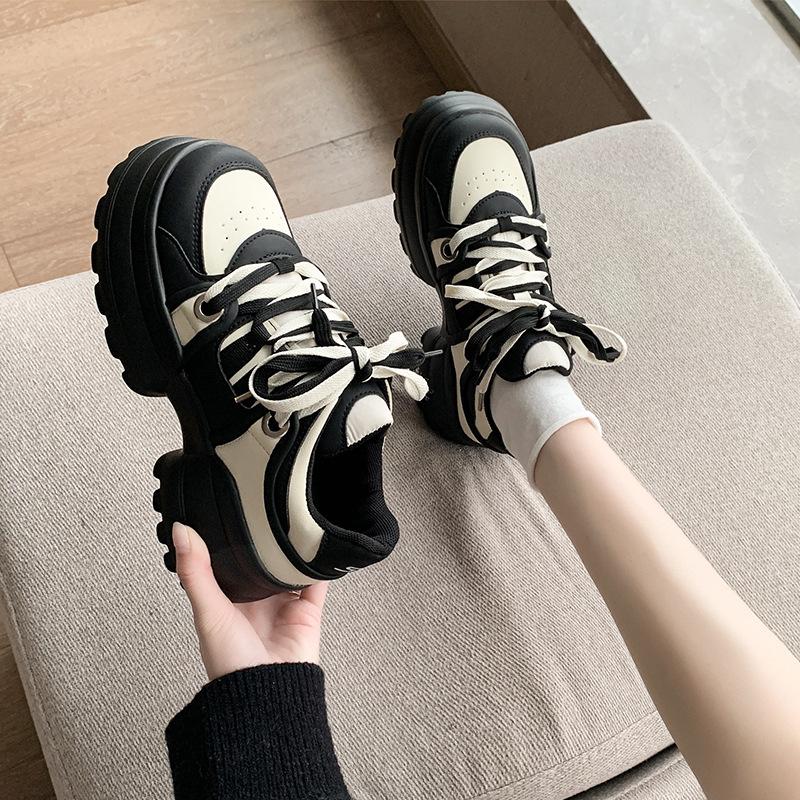Sales Big Head Ugly Cute Thick Soled Bread Female Female Niche Design Cake Thick Soled All Casual Shoes