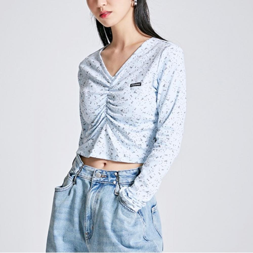 

Футболка Spao Flower Shirring с длинным рукавом Splwb38g30 T LBLUE/85