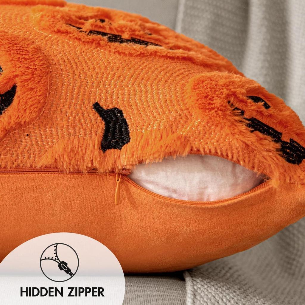 Halloween Pillowcase Halloween Throw Pillow Cover Gothic Pumpkin Pillowcase for Classroom Porch Couch Bed Sofa Patio Chair Home