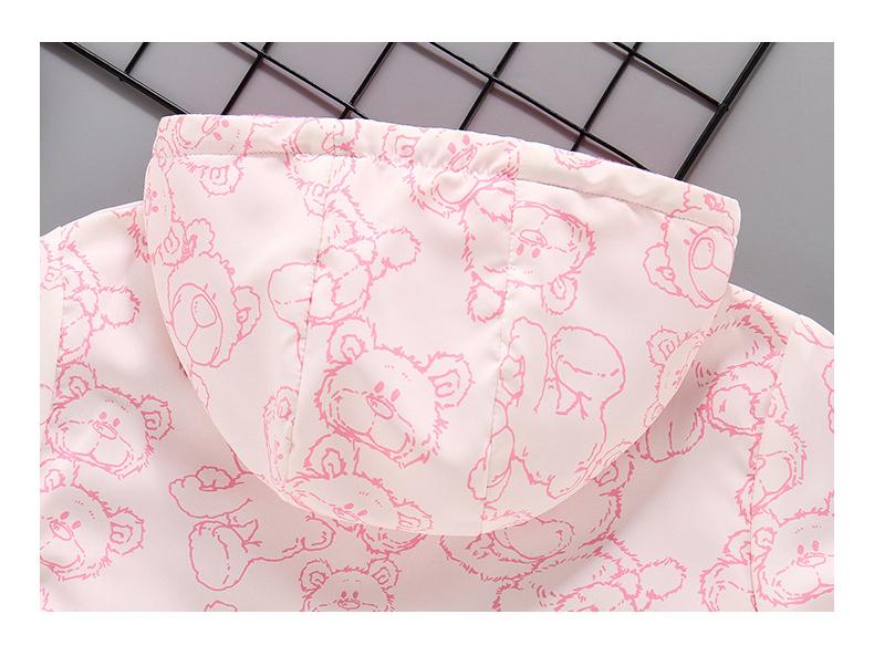 Girls' Double-Sided Fleece Windbreaker: Spring/Autumn Thin Velvet Jacket