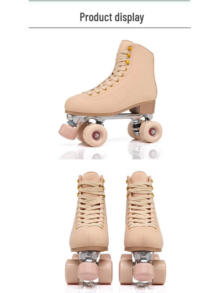 New Double Row Adult & Youth Roller Skates with Metal Bracket - Comfortable, Breathable, Durable Design, Now In Stock