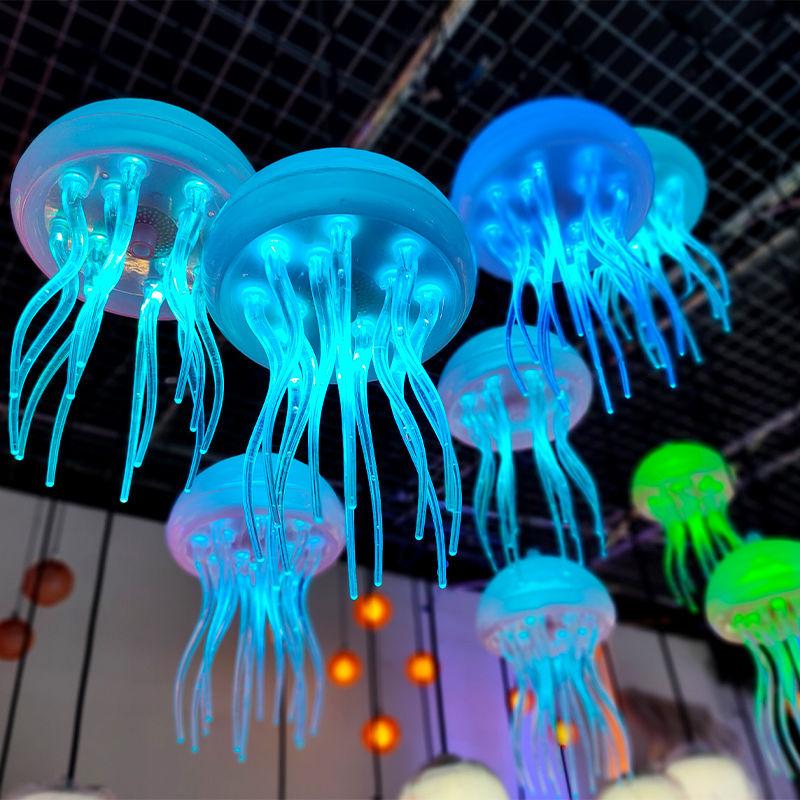 Color-Changing LED Jellyfish Pendant Light for Restaurant or Outdoor Tree Decor