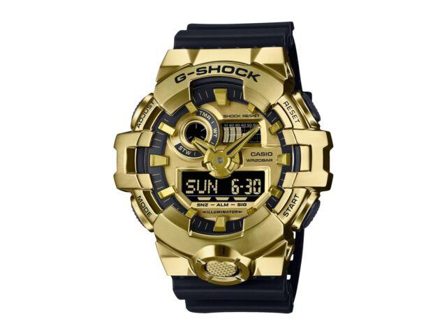 

CASIO G-SHOCK GM-700G-9AJF Big Case Metallic Gold Analog Digital Men Watch NEW