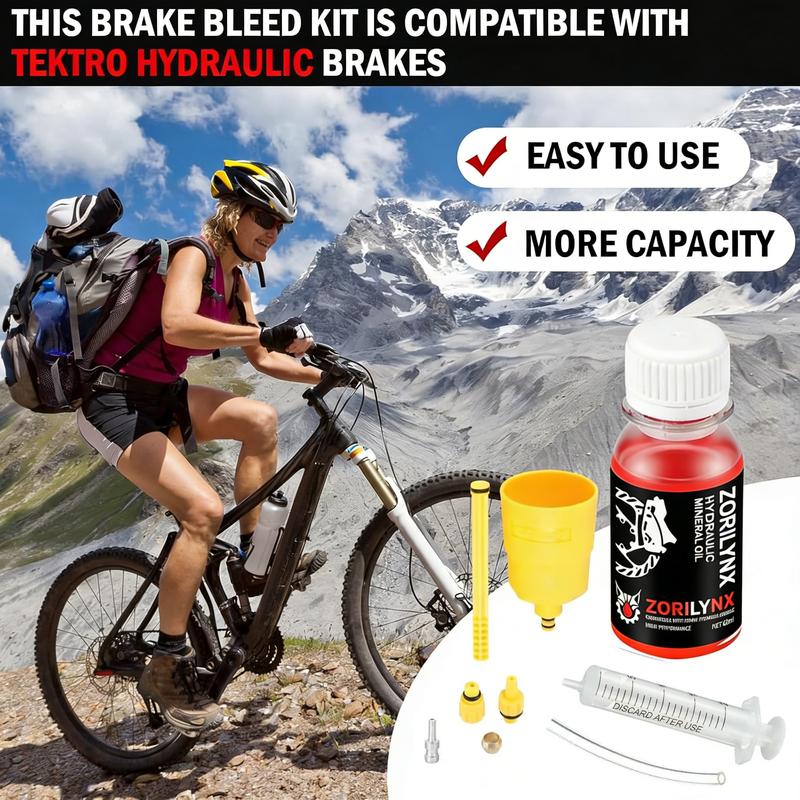 60ml Ulei Mineral Kit de Sângerare Sistem Frână Bicicletă Unelte Schimbare Lichid Frână MTB Kituri Hidraulice pentru Seria SHIMANO TEKTRO Avid