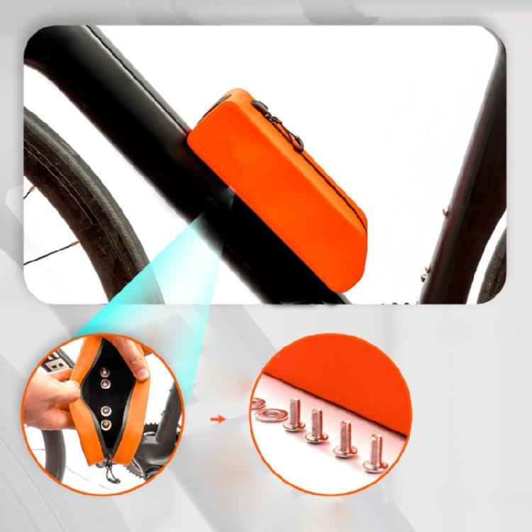 Water Resistant Bicycles Crossbars Bag 3D Stable Housing Flexible Attachments for Outdoor Cycling Enthusiasts