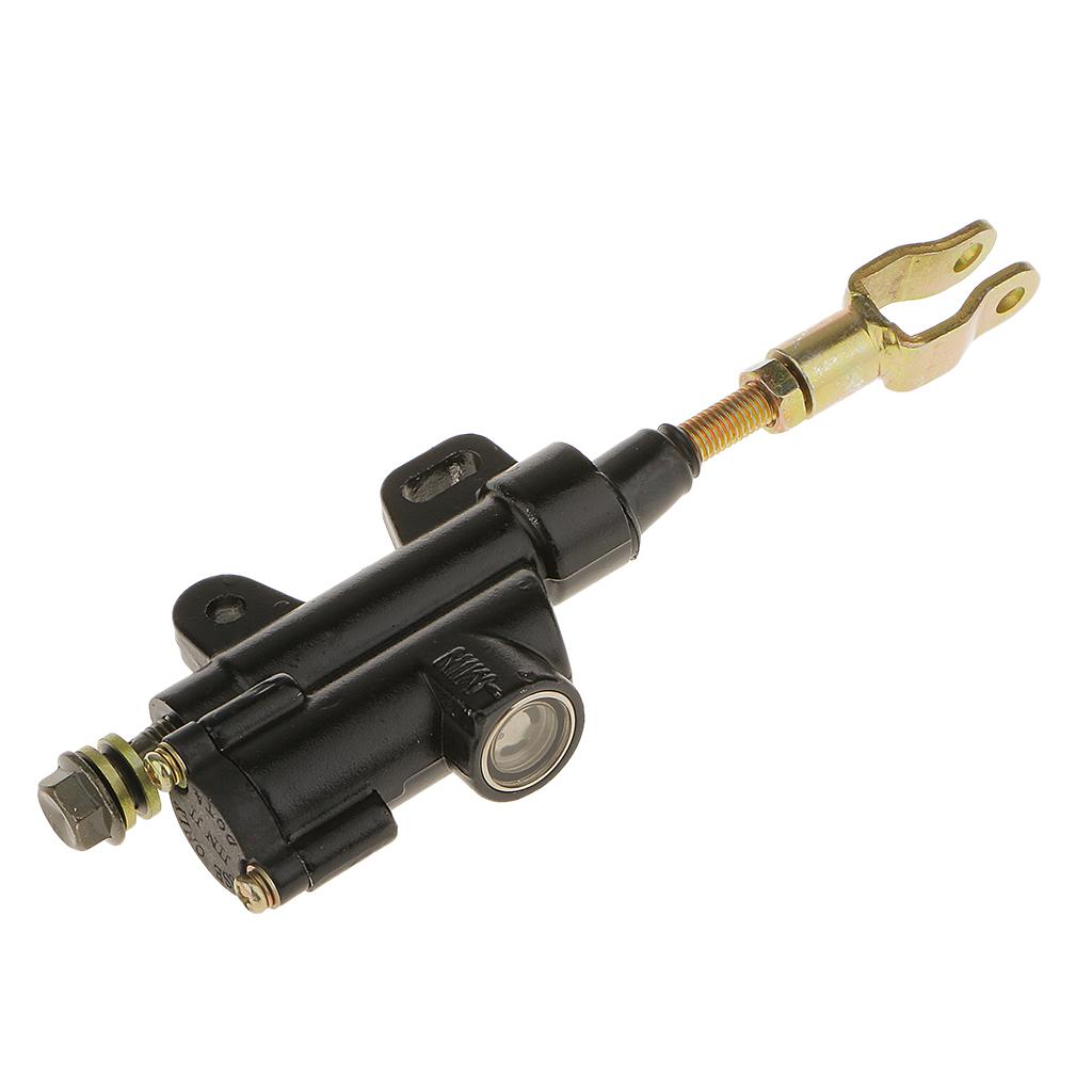 Motorcycle Rear Brake Pump Hydraulic Aluminum Master Cylinder Universal Replacement for Pit Bike ATV Dirtbike