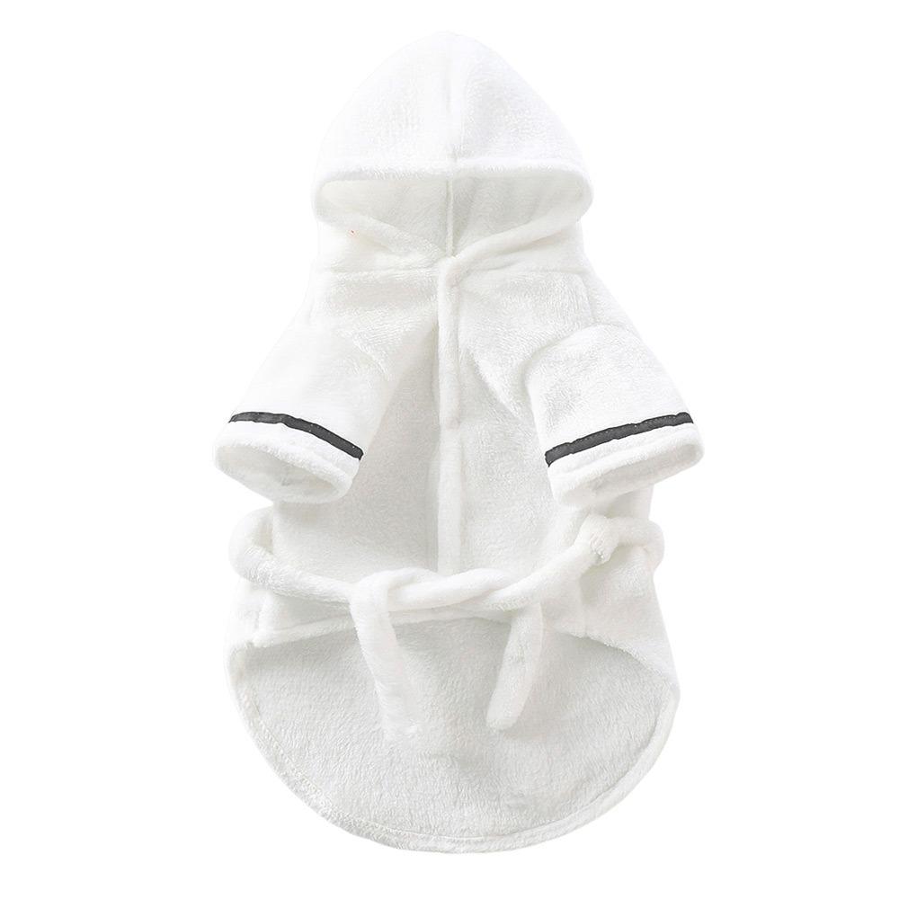 Quick-drying Dog Bathrobe Soft Puppy Robe Cute Pet Pajamas  for Small Large Dog