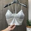 Women's Tube Top Silk Comfortable Crop Top Sexy Camisole Wireless Summer V-Neck Sleeveless Underwear