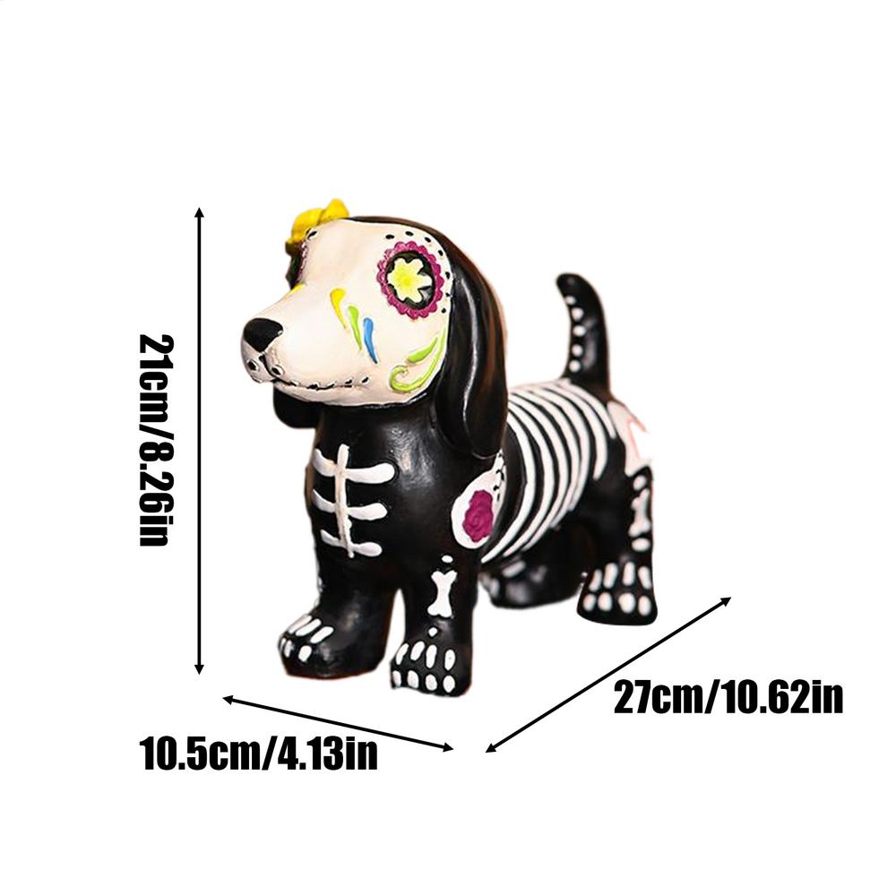 

Хэллоуин Смола Статуэтка Животного Скелет Собака Кошка Фигурки Декор Комнаты Хэллоуин Украшения Настольные Центральные Элементы для Веранды Патио