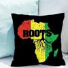 1Pc Map Of Africa Geometrics Pillow Case Square Bedroom Sofa Leisure Comfort Cushion Car Living Room Home Decoration