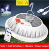 Portable 300W Super Bright LED Bulb Solar Lamp Rechargeable Remote Control Outdoor Camping Lantern Emergency Night Camping Home