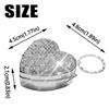 Portable Travel Pill Organizer Shiny Rhinestone Pill Case Container Mini Metal Pill Box  Home