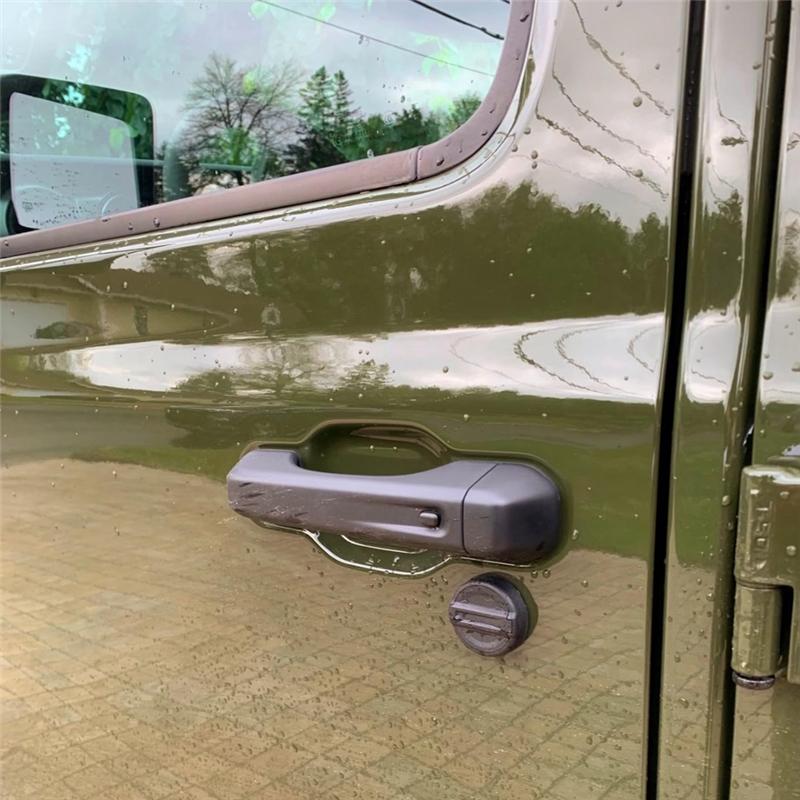 A03E-Keyhole Covers For Jeep Wrangler TJ JK JL JT 1997- Car Door Security Accessories Keyhole Protection Cover ,3 Pack