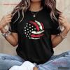 Volleyball Usa Flag T Shirt Patriotic Team For Players Fans Vintage Homme Graphic Comfortable Versatile Stylish Casual