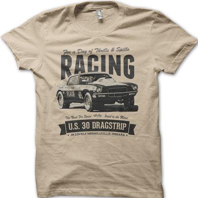 UNS. 30 Dragstrip Racing Klassisch Retro Motorsport Oldtimer T-Shirt 06155